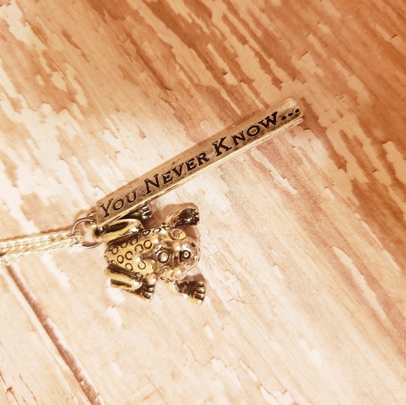 Frog Prince You Never Know pendant necklace - Picture 3 of 4